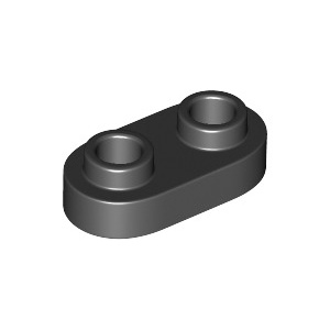 Gạch lẻ LEGO chính hãng Plate 1 x 2 with Rounded Ends and Open Studs (35480)