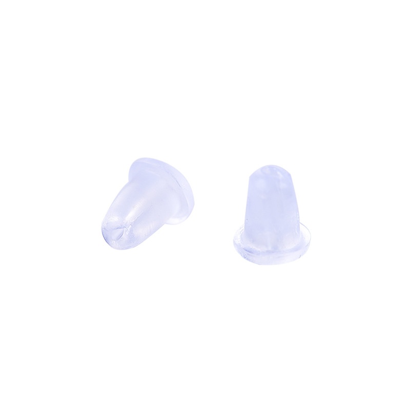 Nút gài bông tai cao su silicone JIUDUOLAN chống rơi không gây dị ứng thiết kế thông dụng