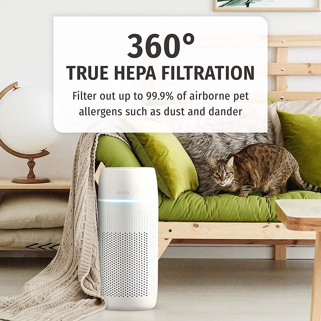 [Mã ELHA10 giảm 6% đơn 5TR] Máy lọc không khí khử mùi và lông vật nuôi 5-in-1 Homedics AP-PET35A-WT