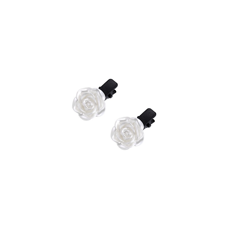 Kẹp Tóc Hoa Trà Trắng mini Phong Cách Hàn Quốc