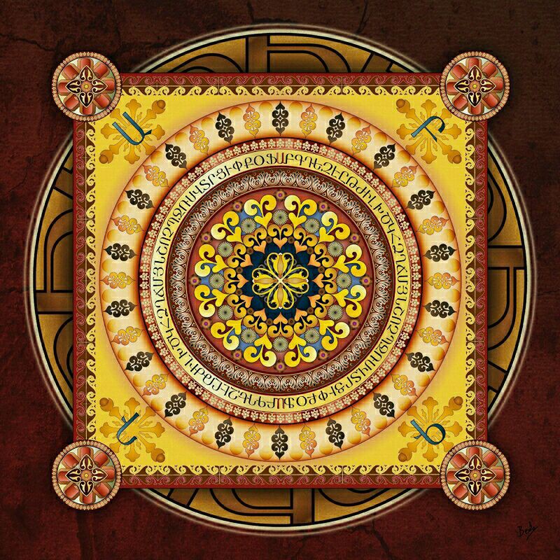 Tranh Mandala Nepal 60x60