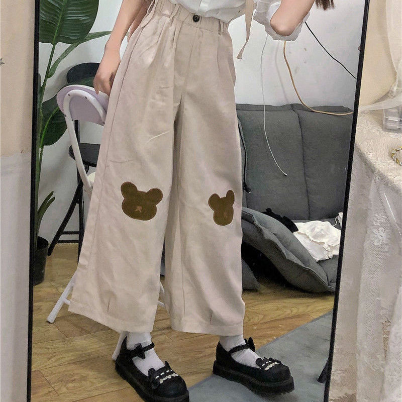 Quần Ống Rộng Phong Cách Hàn Quốc Dễ Thương Dành Cho Nữ | BigBuy360 - bigbuy360.vn