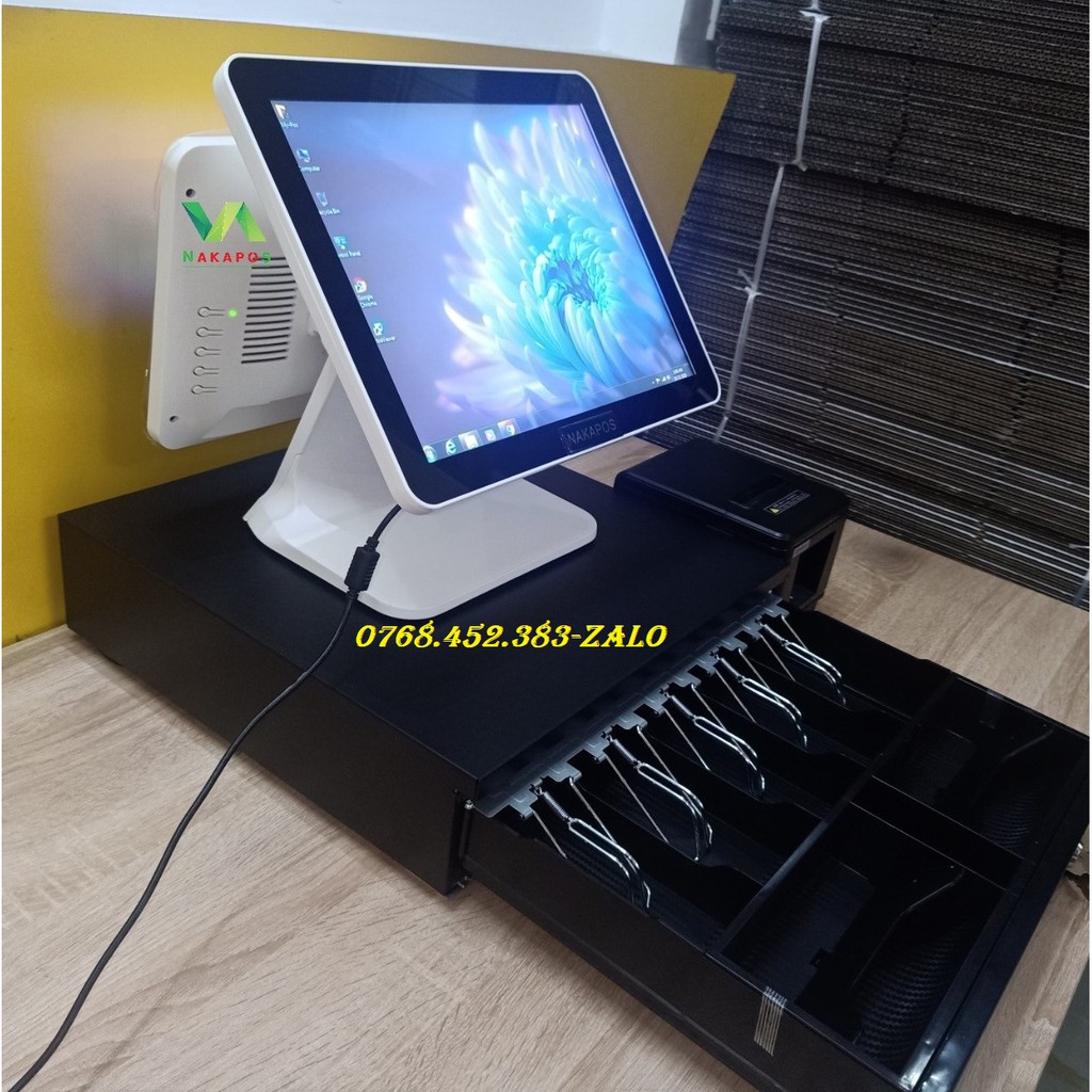 MÁY TÍNH TIỀN CẢM ỨNG - MÁY 2 MÀN HÌNH LỚN NAKA 2727 | BigBuy360 - bigbuy360.vn