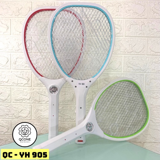 Vợt bắt muỗi bằng điện Qcone YH905 tích hợp đèn led thu hút muỗi với thiết kế cải tiến