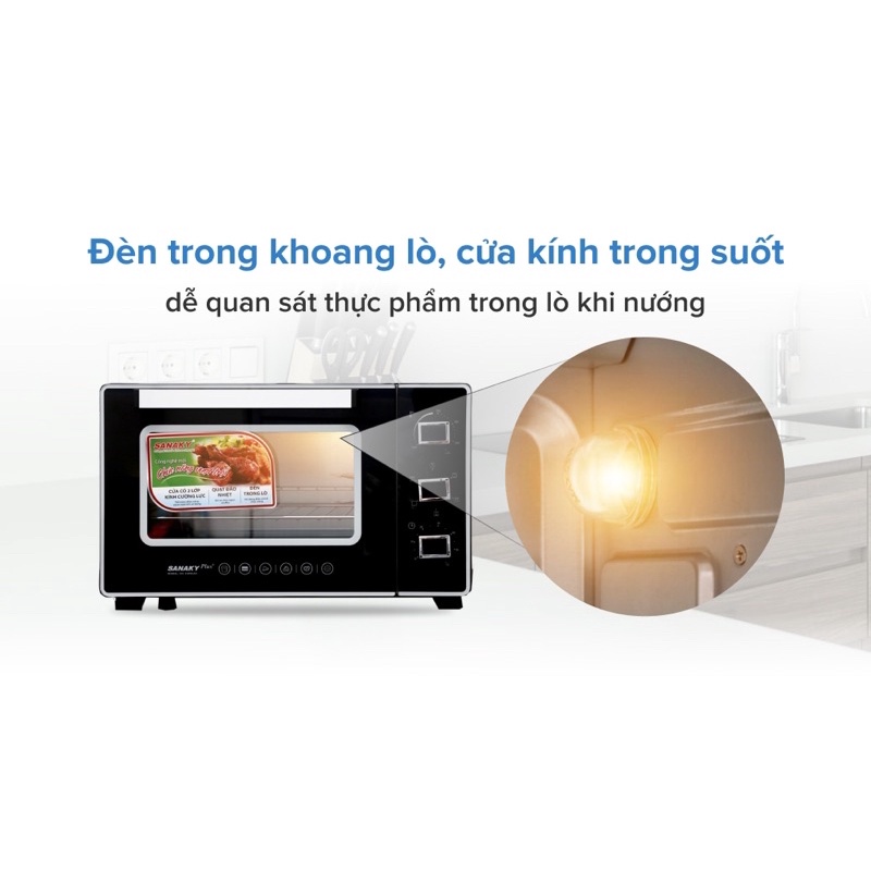 Lò nướng Sanaky VH3599S2D 35 lít hàng chính hãng 100% bảo hành 12T