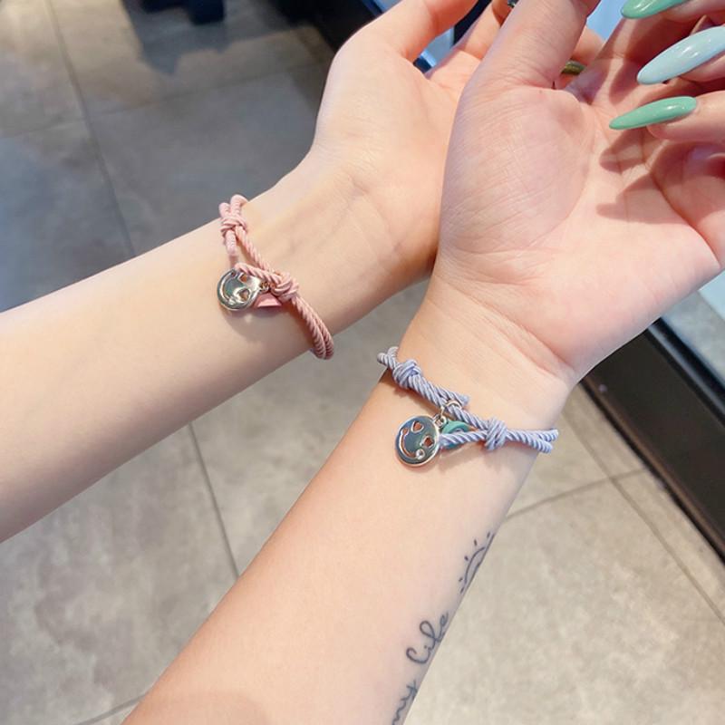 Fashion Magnet Attracting Bracelet Simple Small Rubber Band Couple Bracelet Commemorative Gift