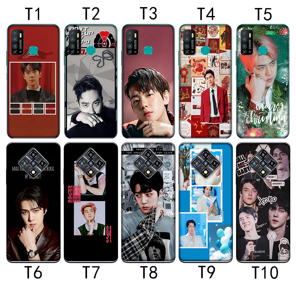 Ốp Điện Thoại Trong Suốt In Hình EXO SEHUN Cho Infinix S5Pro Smart 4 4C Hot 11S NFC X660 X660C X653 X653C MZD70 EXO SEHUN