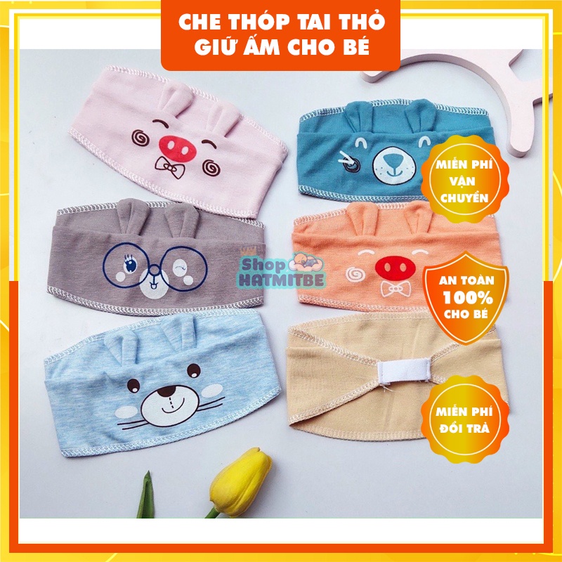 Che thóp tai thỏ giữ ấm cho bé yêu