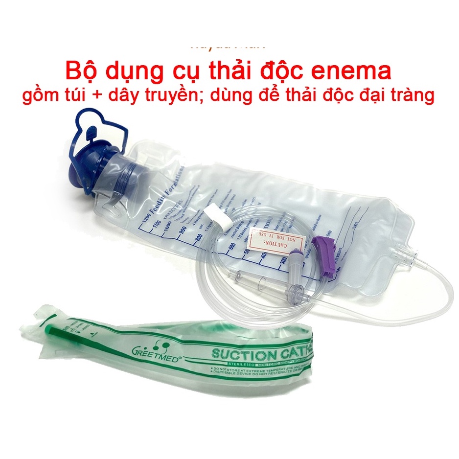 Túi truyền súc ruột enema thải độc đại tràng 1200ml