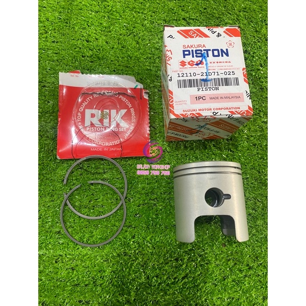 BỘ PISTON BẠC 56mm XIPO SPORT SATRIA RG RGV RGX BÔNG MAI 2LOGO