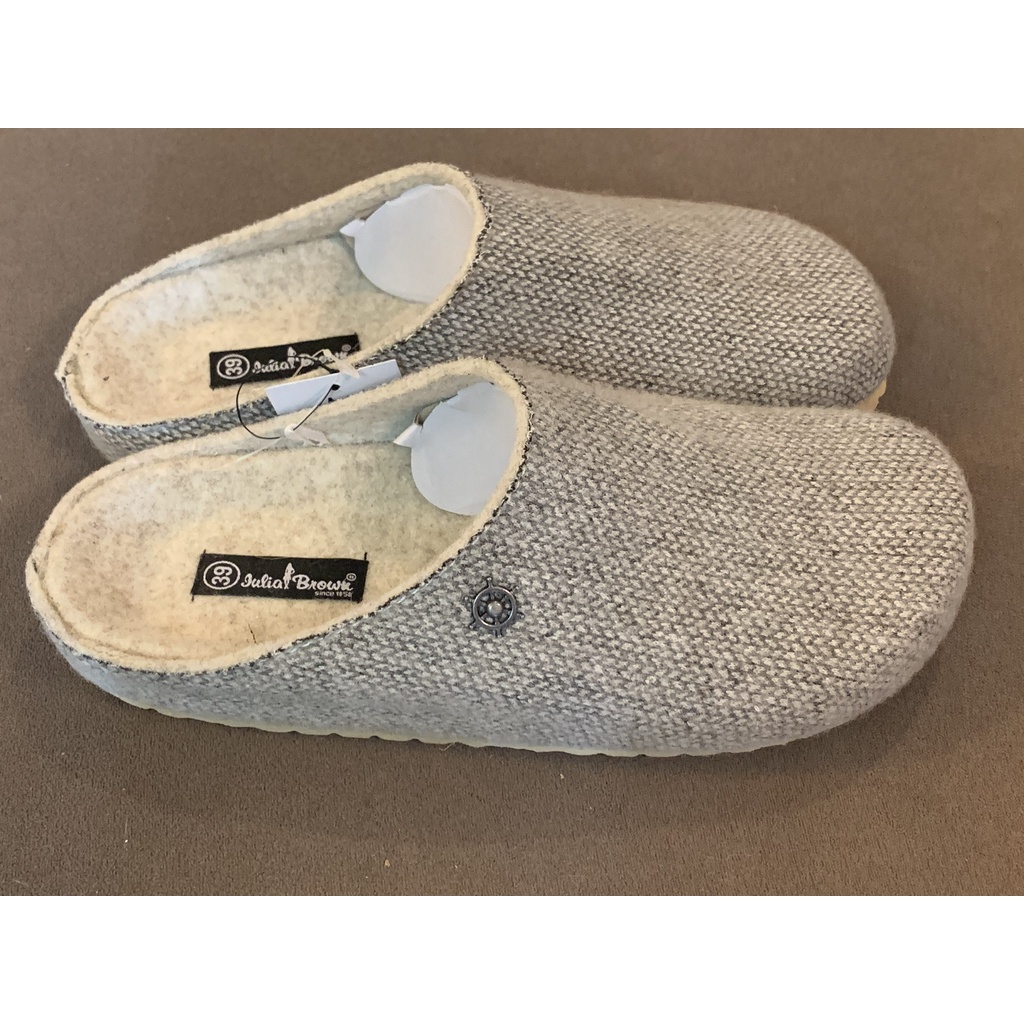 Dép đế trấu Thu Đông - Cừu SCHAF WOOL chính hãng 100% Đức - quai len nỉ - lông vũ - êm chân chống lạnh