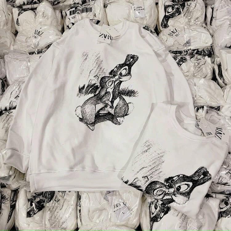 Áo Nỉ Z.R Hình Thỏ Xinh Xắn | BigBuy360 - bigbuy360.vn