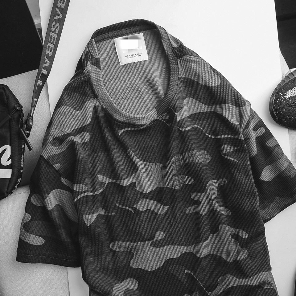 Áo Rằn Ri Cotton Tổ Ong Cổ Tròn Co Giãn Thoải Mái Thể Thao Năng Động