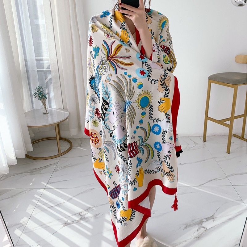 [Hàng Loại 1] Khăn Du Lịch Đi Biển Hoạ Tiết Phong Cách Boho Hoang Dã