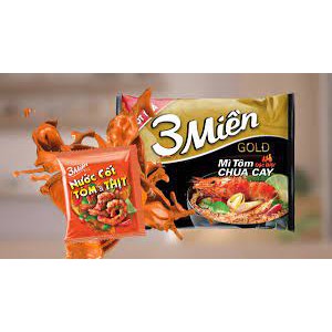 Thùng 30 gói mì ba miền gold/ chua cay thái/chua cay đặc biệt/bò hầm rau thơm