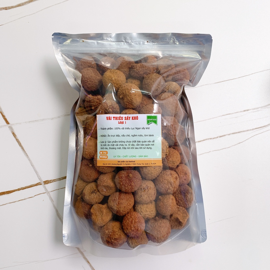 [Mã 267FMCGSALE giảm 8% đơn 500K] Vải thiều sấy khô Lục Ngạn - 1kg - Vãi thiều sấy khô