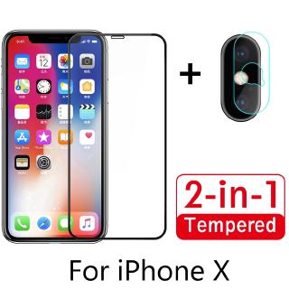 Bộ kính cường lực bảo vệ camera sau và màn hình cho iPhone 7 7 Plus 8 8 Plus X XS XR XS MAX