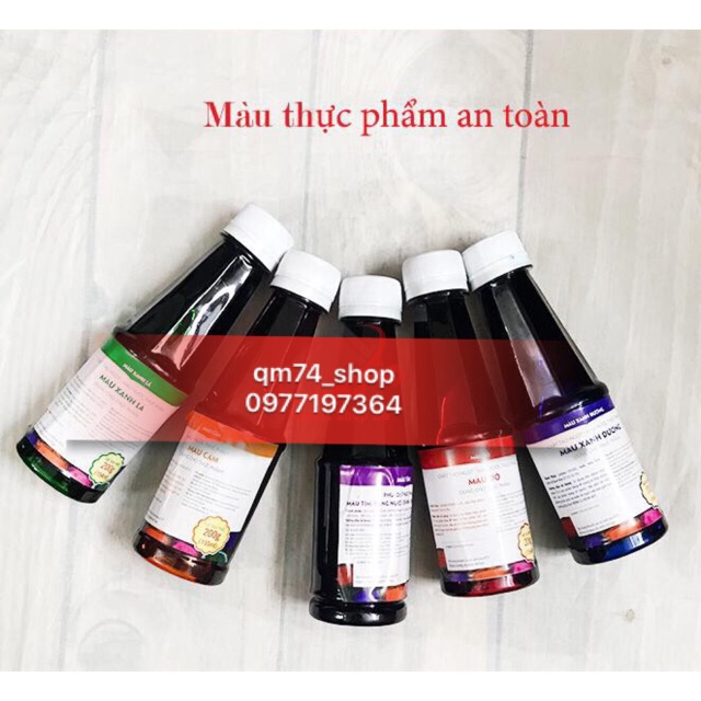MÀU THỰC PHẨM LÀM BÁNH