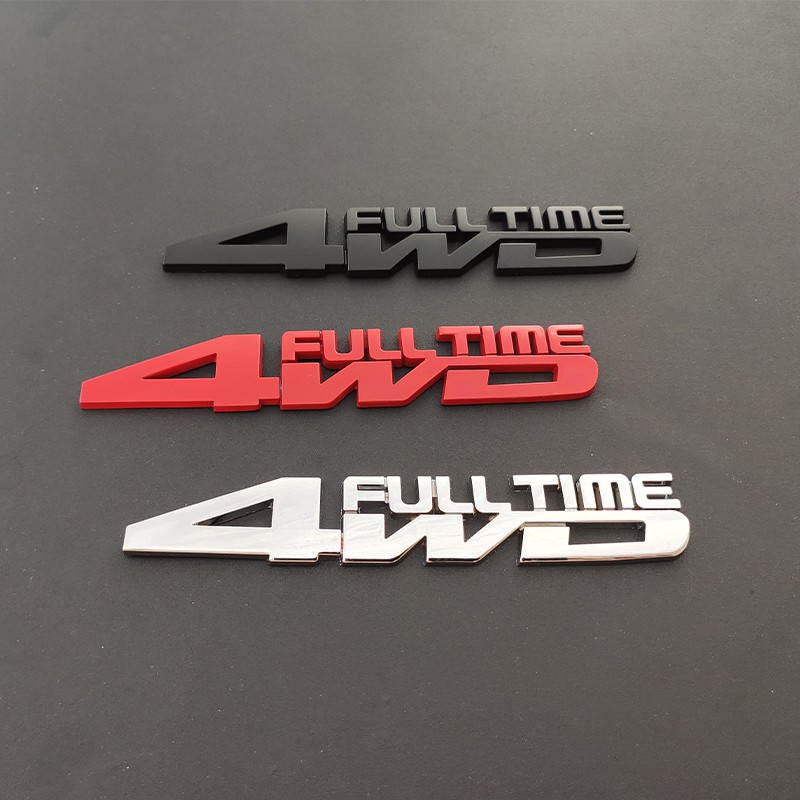 Miếng Dán Ba Chiều Bằng Kim Loại In logo 4wd Trang Trí Xe Hơi