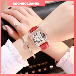 Đồng hồ nữ dzg-01 mặt đá dây da mã 003
