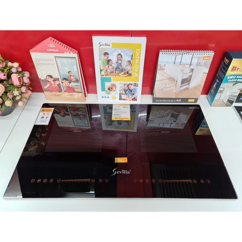 Bếp từ đôi Sevilla SV-N12 - BH 5 năm - Sôi liu riu - Bo viền nhôm 4 cạnh - Đổi mới trong 30 ngày