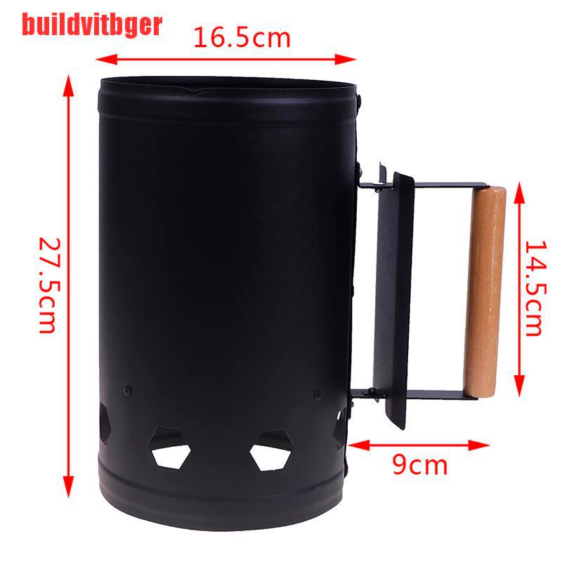 {buildvitbger}Outdoor Kitchen BBQ Fire Starter Bucket Fast Charcoal Ignition Barrel Carbon HGA