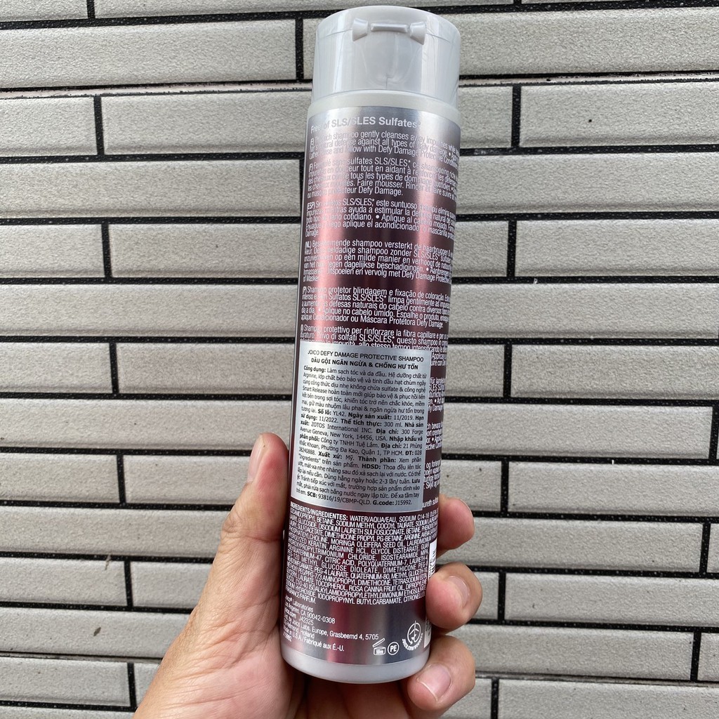 Dầu gội ngăn ngừa & chống hư tổn JOICO DEFY DAMAGE PROTECTIVE 300ml