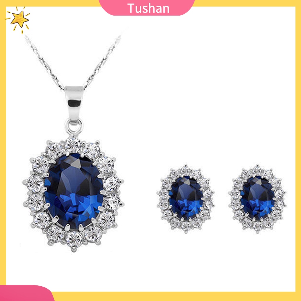 Vòng cổ Đính Đá Sapphire Giả Thời Trang Cho Cuộc Sống Hàng Ngày