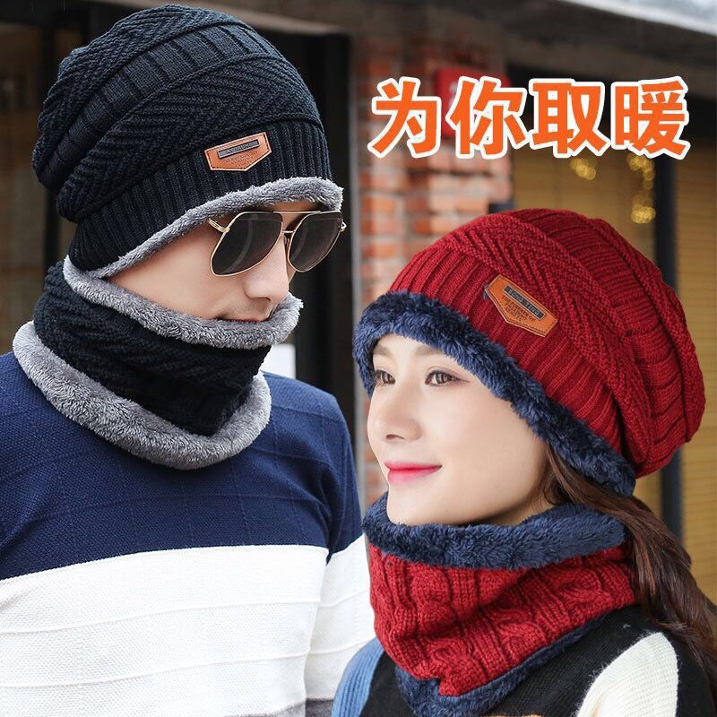 ❤️ SÉT NÓN LEN ❤️ Combo MŨ LEN + KHẨU TRANG VÀ khăn QUÀNG CỔ lót lông cao cấp cho Nam Nữ Hàn Quốc mùa đông