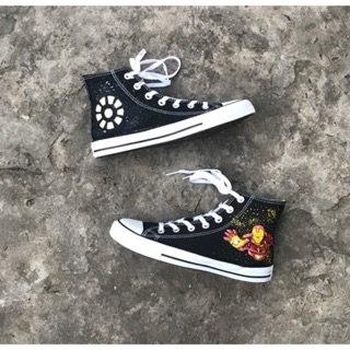 Giày thể thao cv vẽ tay iron man ảnh thật