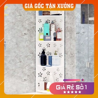 [Hàng Chính Hãng] Kệ góc tường, kệ để góc tường 4 tầng hoa văn, mẫu mã đẹp hiện đại
