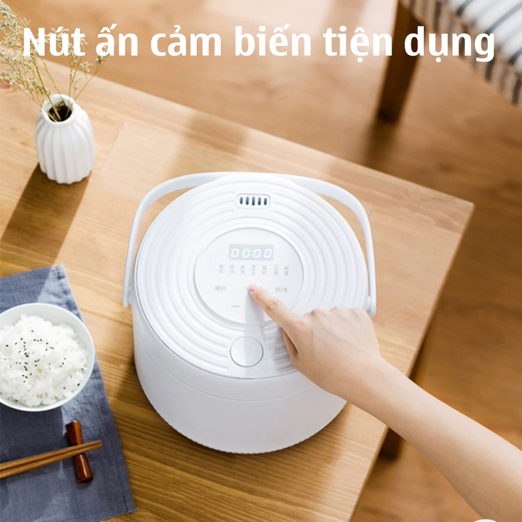 Nồi Cơm Điện Tử SK- 29 Dung Tích 2l Công Suất 400W Có Chế Độ Hẹn Giờ Nồi Cơm Điện Mini Giá Rẻ Cho 1-3 Người