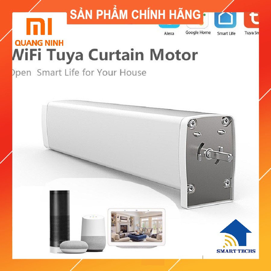 Động cơ rèm tự động Tuya Wifi/Zigbee Hỗ trợ Google/Alexa - hỗ trợ remote RF