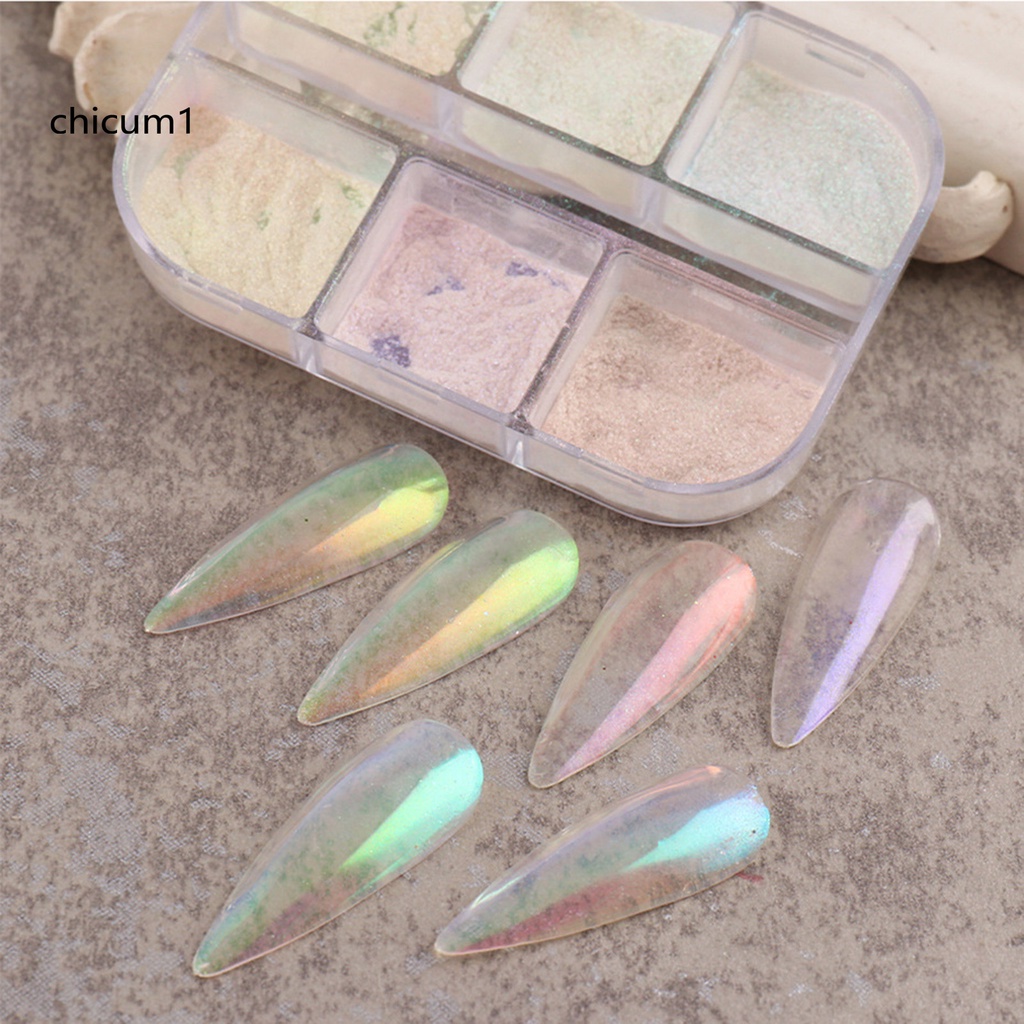 [Hàng mới về] Bột kim tuyến tráng gương long lanh trang trí móng tay
