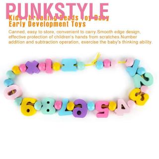 Punkstyle Child Threading Bead Toy Baby Number Early Development Learning Educational