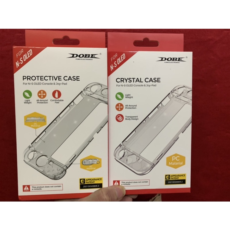 Case ốp Nintendo Switch Oled hãng Dobe crystal case vỏ bọc trong suốt nintendo switch oled