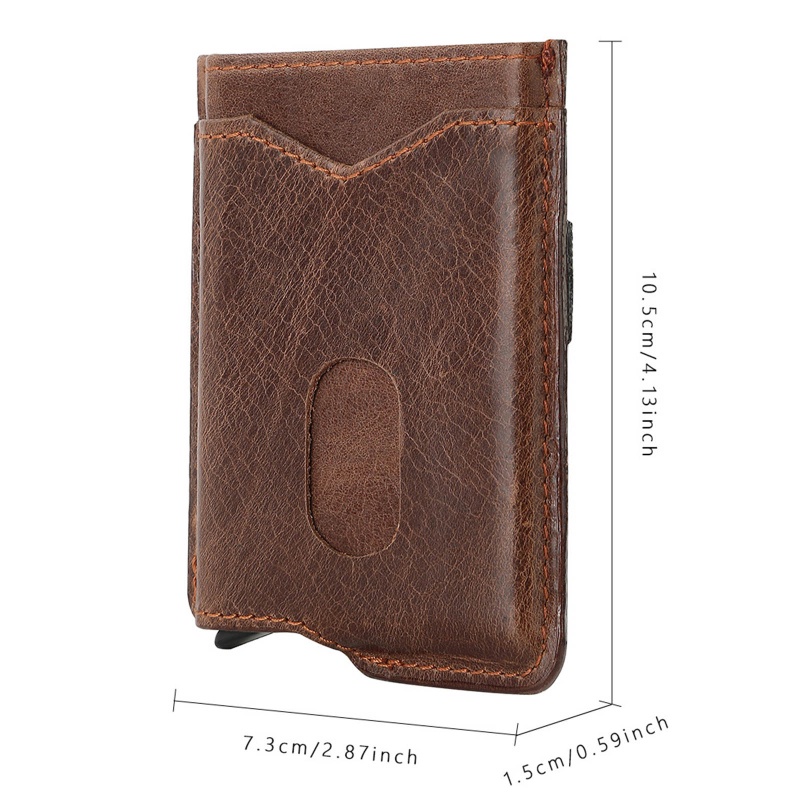 Ví Đựng Thẻ ID / Danh Thiếp Chống RFID Phong Cách Vintage Cho Nam