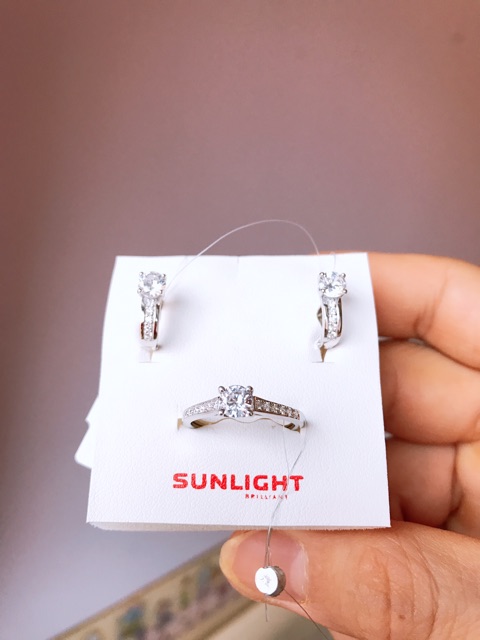 Khuyên tai bạc 925 sale- hãng sunlight hàng nội địa Nga
