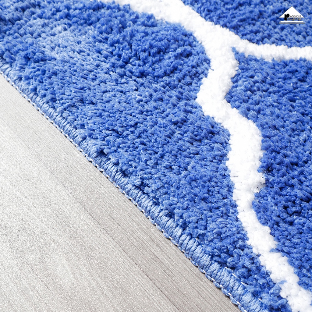 Thảm Lau Chân Trang Trí 45x120cm Hoa Văn Vương Miệng PA9646