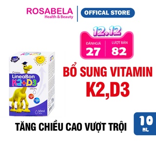 Siro bổ sung Vitamin K2+D3 lineabon, tăng chiều cao cho trẻ (10ml)