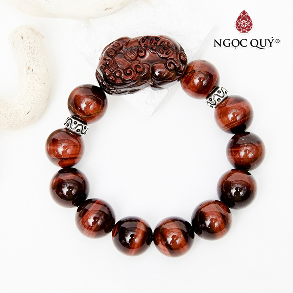 Vòng tay đá mắt hổ tỳ hưu tiger's eye quartz - Ngọc Quý