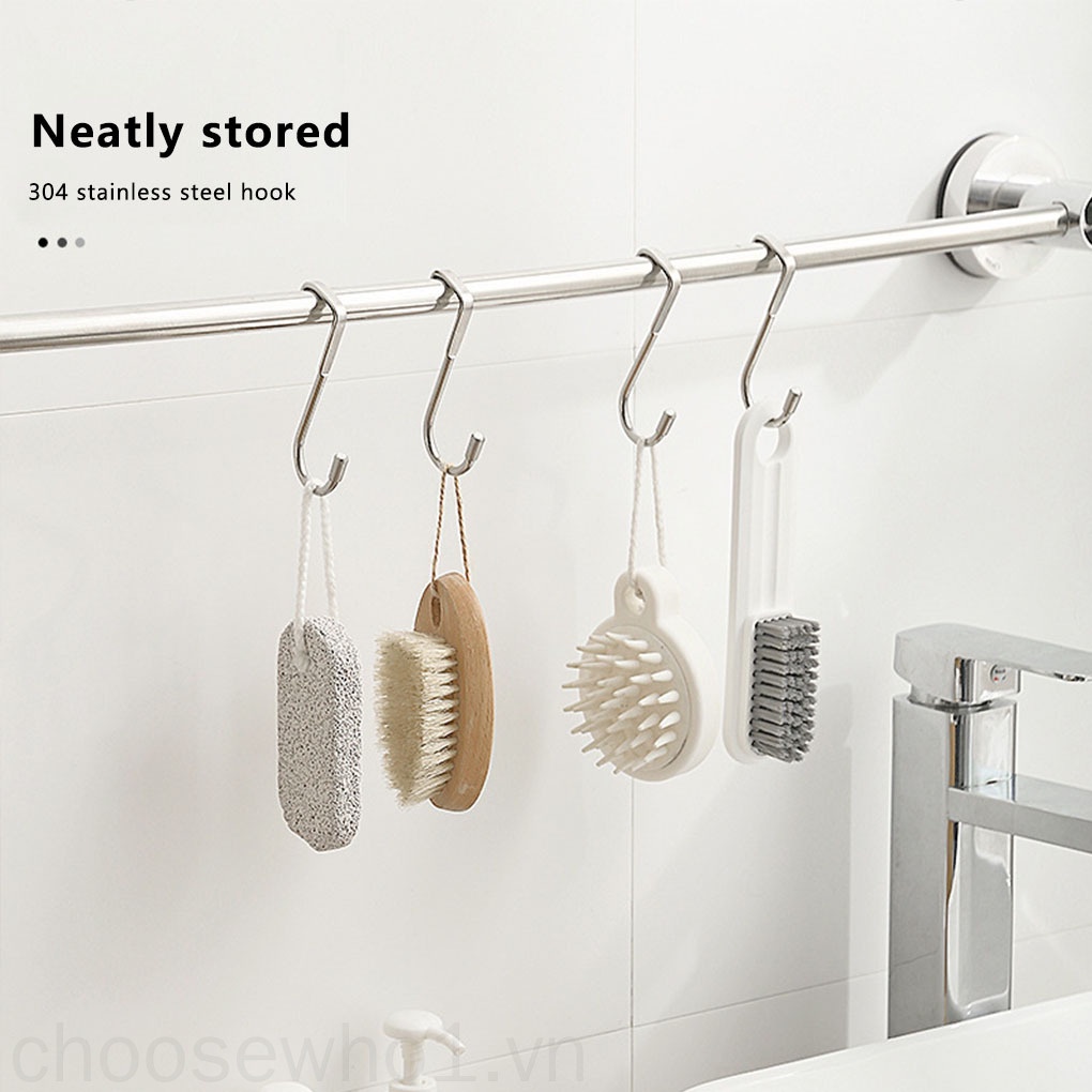 Móc treo đồ hình chữ S bằng thép không gỉ 304 tiện dụng cho nhà bếp/ nhà tắm