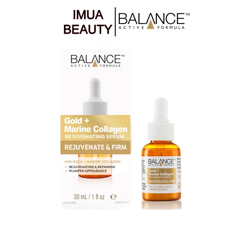 Serum Làm Chậm Lão Hóa, Tái Tạo Da Balance Active Formula Gold Marine Collagen Rejuvenating 30ml