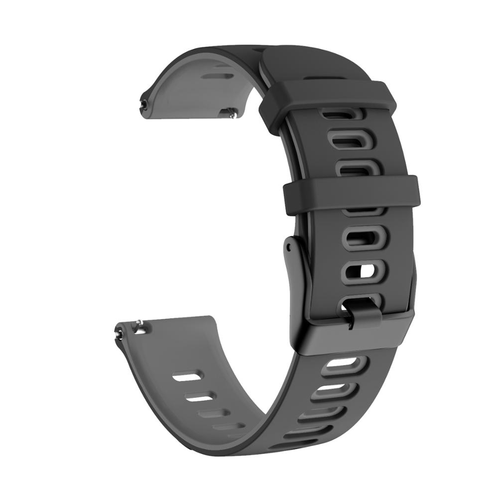 20mm Silicone Strap Watchband for Samsung Galaxy Watch 3 41mm/Gear S2/ 42mm Bracelet Band Sport Replacement Wristband