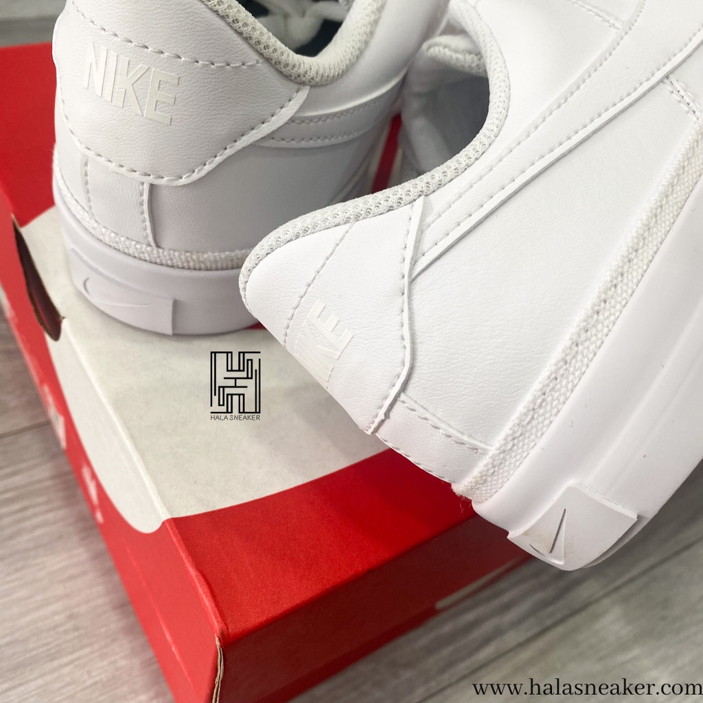 Giày Nike Chính Hãng Court Legacy Triple White DA5380 104 -Giày Nam Nữ Trắng Authentic-halasneaker.com