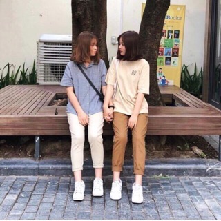 Quần baggy kaki basic 4 màu unisex