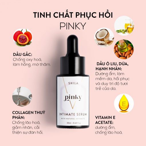 Tinh chất trẻ hóa làm sáng hồng vùng kín SHILA INTIMATE SERUM PINKY 20ml