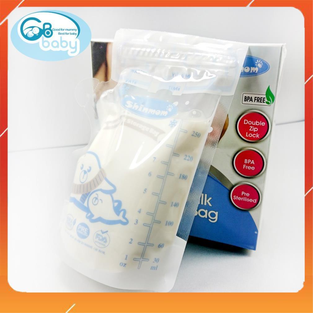 Túi Trữ Sữa Shinmom 250ml/150ml/100ml + Túi Trữ Sữa GB-Baby 250ml/200ml/100ml