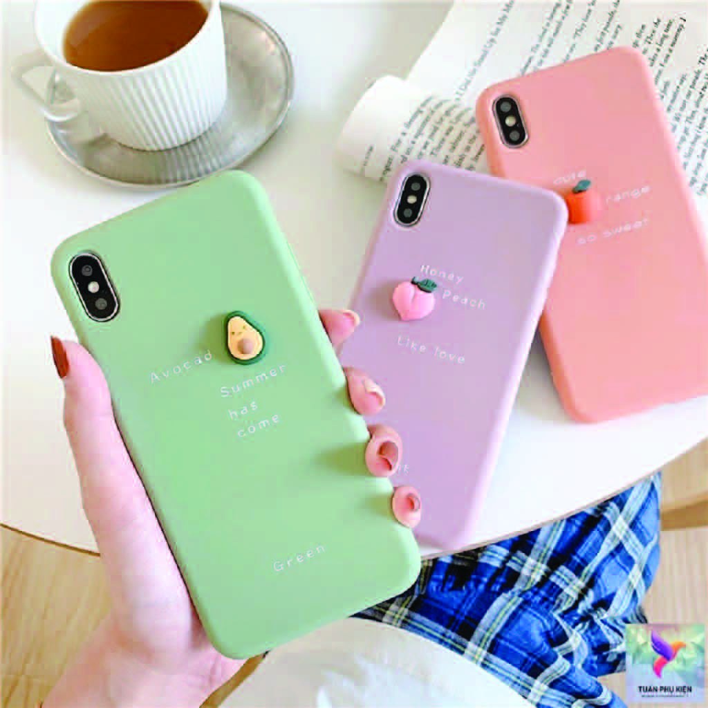 Ốp Lưng Iphone ⚡ Ốp Lưng Iphone Trái Cây Tí Hon 3D ⚡ Iphone 6/6s/6P/6SP/7/8/7P/8P/X/Xs/Xsmax/11/11Promax