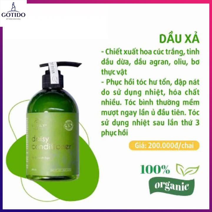 Dầu Gội Trị Rụng Tóc ViJully & Dầu Xả Tóc 280ml- Dầu gội từ bưởi - Ngăn rụng tóc, giảm ngứa da đầu